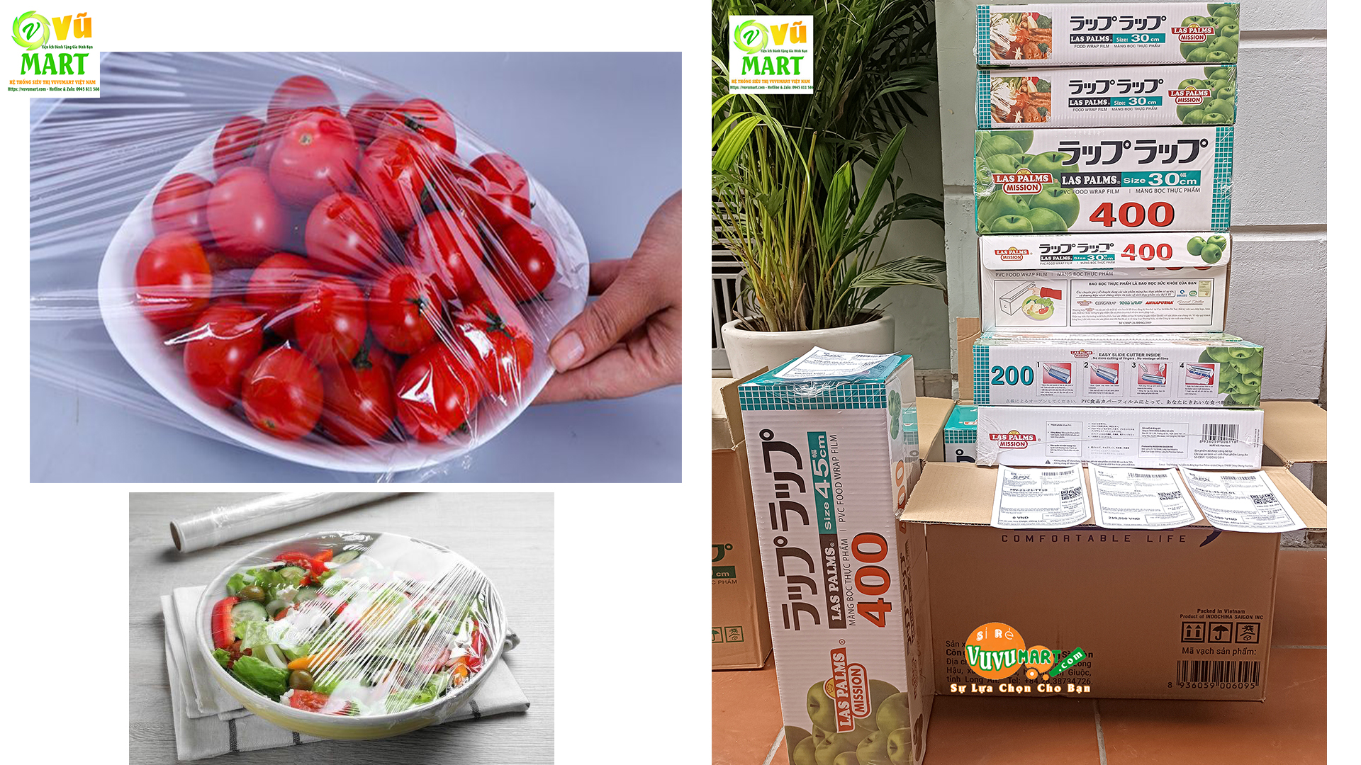 khay trái cây buffet được che phủ trong khu bếp