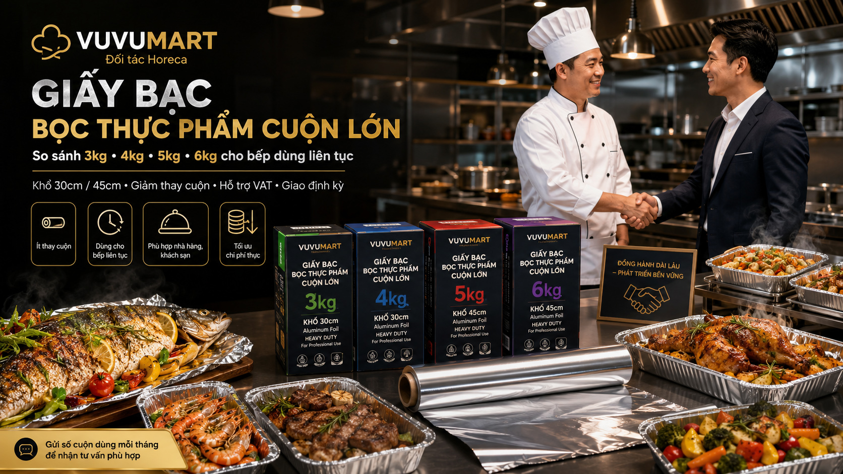 Giấy bạc bọc thực phẩm 5kg cho chuỗi nhà hàng tại Hà Nội 44 Giấy bạc bọc thực phẩm 5kg cho chuỗi nhà hàng tại Hà Nội