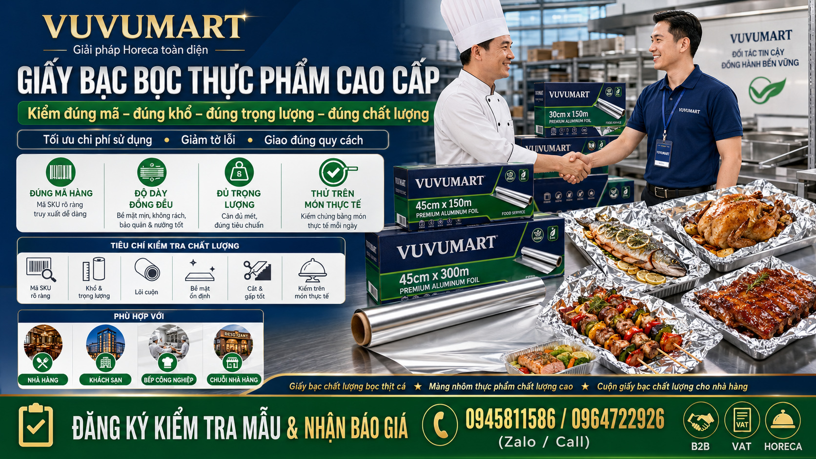 Giấy bạc bọc thực phẩm cao cấp cho nhà hàng được đánh giá bằng tiêu chí nào? 43 Giấy bạc bọc thực phẩm cao cấp cho nhà hàng được đánh giá bằng tiêu chí nào