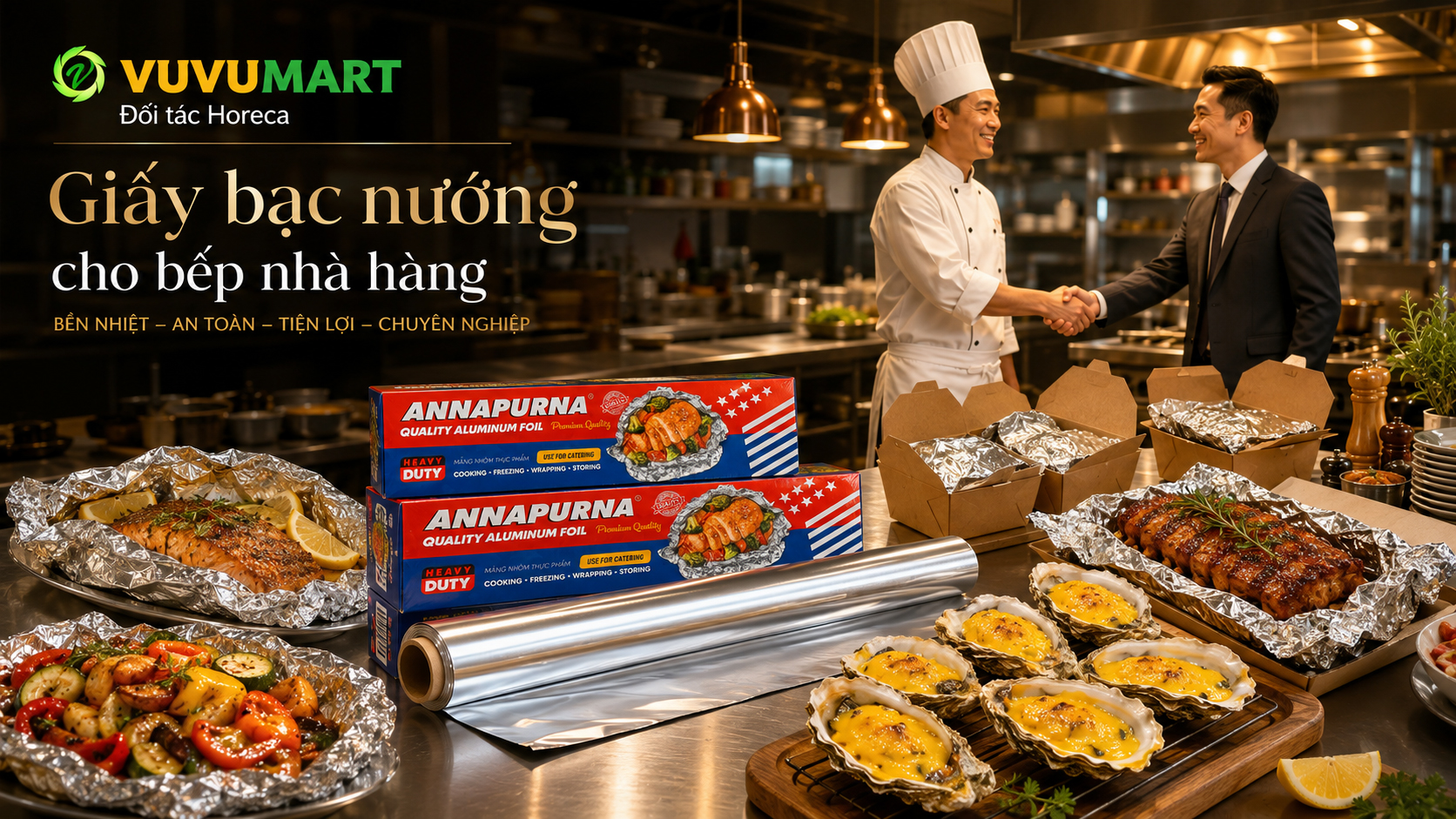 Giấy bạc nướng cho nhà hàng Hà Nội: chọn khổ và độ dày theo từng món 42 Giấy bạc nướng cho nhà hàng Hà Nội chọn khổ và độ dày theo từng món