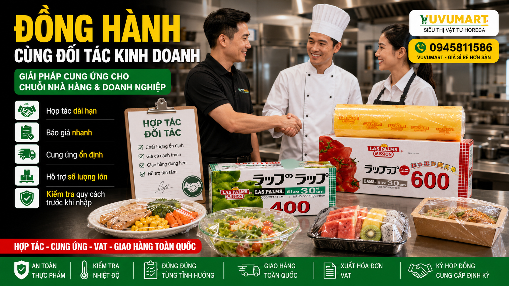Màng bọc thực phẩm chịu nhiệt: đừng dùng trong bếp khi chưa kiểm tra điều này 45 Báo giá, VAT và kế hoạch cung ứng cùng VuvuMart