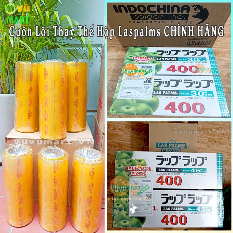 Màng Bọc Thực Phẩm 30cmx400 Laspalms - Siêu Co Giãn - Siêu Bám Dính - Siêu Đàn Hồi (Giá Bán Sỉ) 6