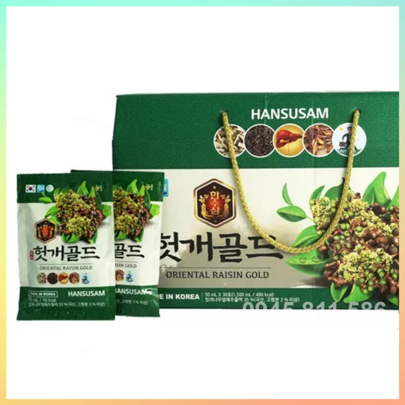 Nước Uống Hỗ Trợ Bổ Gan - Giải Rượu Hansusam Hàn Quốc - Ích Thận