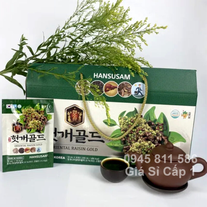 Nước Uống Hỗ Trợ Bổ Gan - Giải Rượu Hansusam Hàn Quốc - Ích Thận