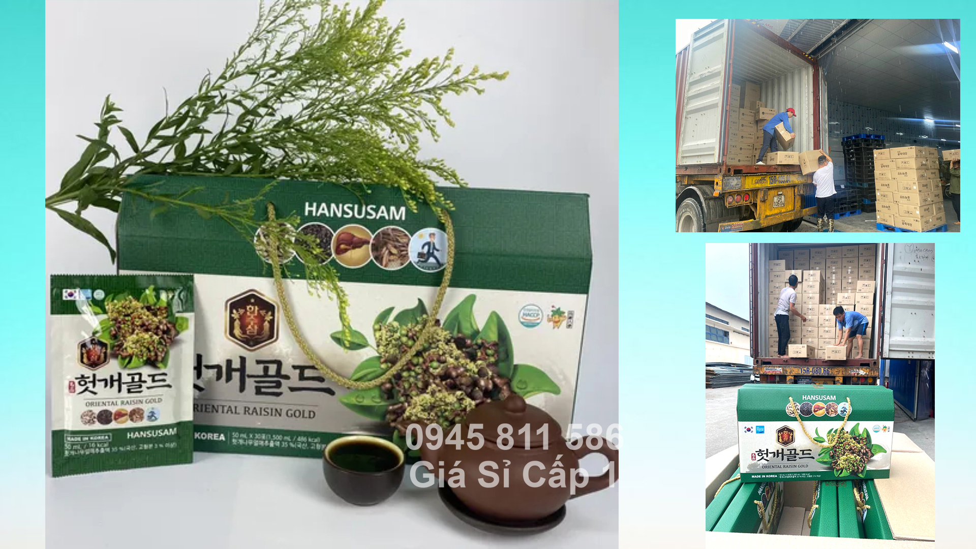 Nước Uống Mát Bổ Gan - Giải Rượu Hansusam Hàn Quốc - Ích Bổ Thận