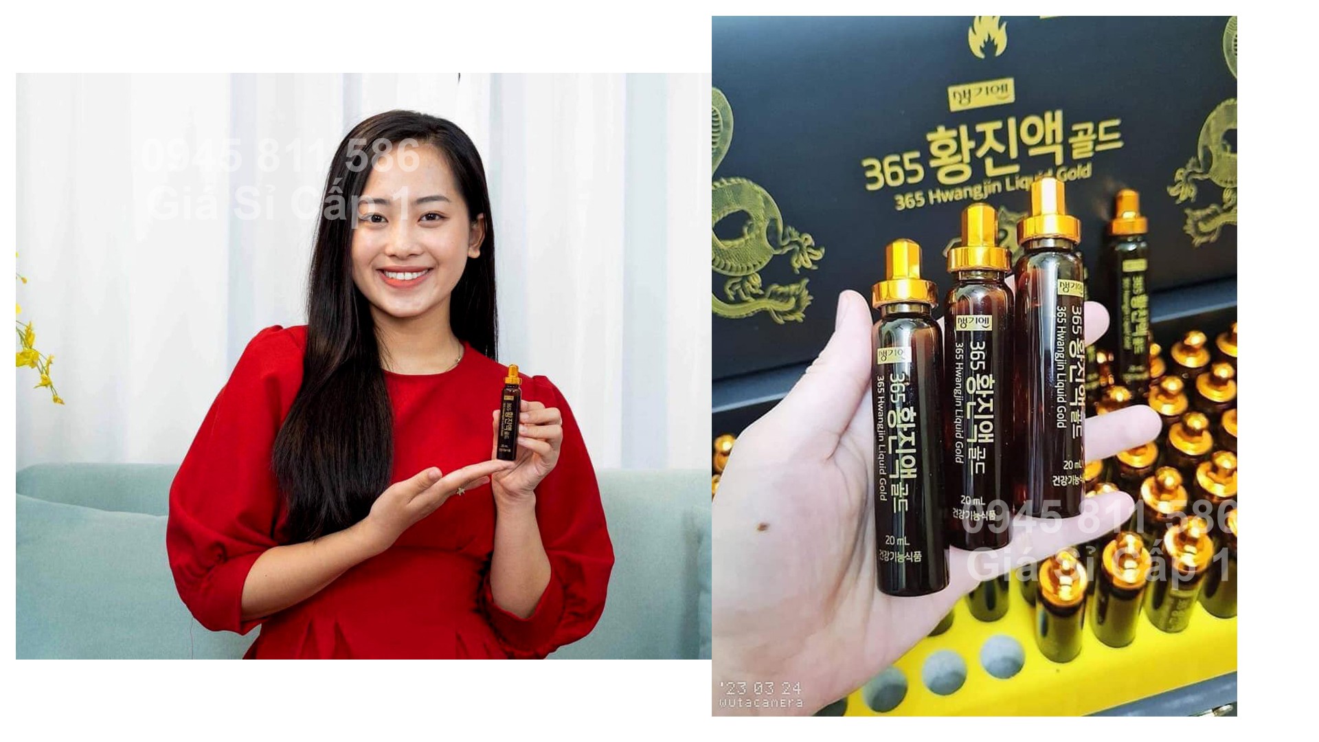 Tinh Chất Hồng Sâm Đông Trùng Hạ Thảo 365 Hwangjin Liquid Gold