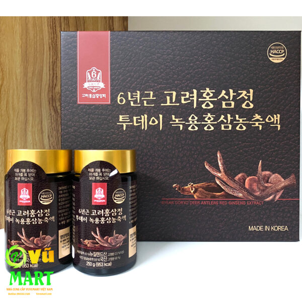 Goryo Cao Hồng Sâm Nhung Hươu Deer Antlers Red Ginseng 250g x 2 lọ - Bổ Cơ Thể 4