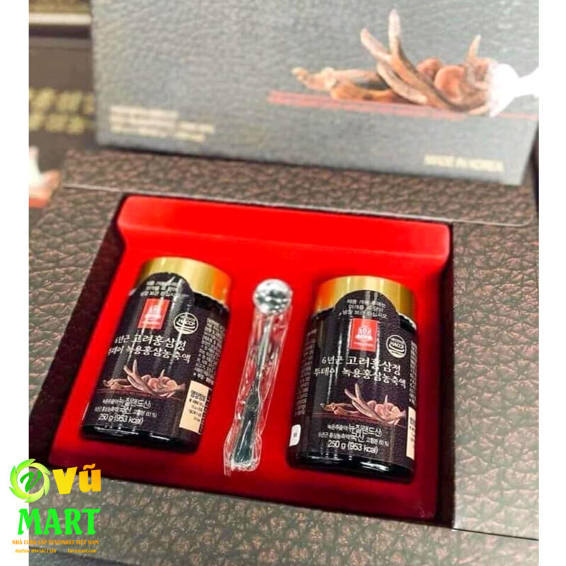 Goryo Cao Hồng Sâm Nhung Hươu Deer Antlers Red Ginseng 250g x 2 lọ - Bổ Cơ Thể 24