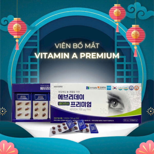 Viên Bổ Mắt Vitamin A Premium (Hộp 120 Viên) - Sáng Mắt Khỏe Mắt 18