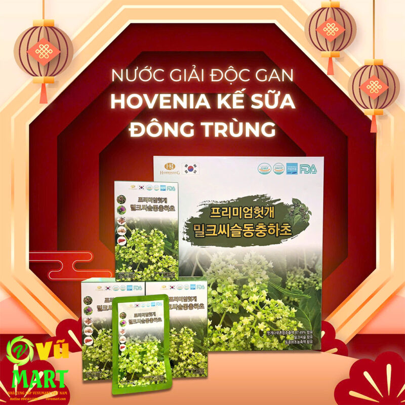 Nước uống mát gan kế sữa đông trùng Hankwanjang Hovenia 30 gói x 70ml - Bồi Bổ Gan