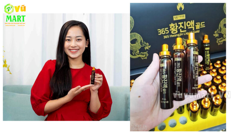 Tinh Chất Đông Trùng Hạ Thảo 365 Hwangjin Liquid Gold Từ Hàn Quốc 60 Ống; Tinh Chất Đông Trùng Hạ Thảo 365 Hwangjin Liquid Gold - Bổ Dược Tăng Lực Từ Hàn Quốc; Tinh Chất Hồng Sâm Đông Trùng Hạ Thảo Hai Con Hổ Cheonsim Hwangje Liquid Hàn Quốc (60 Ống x 20ml)