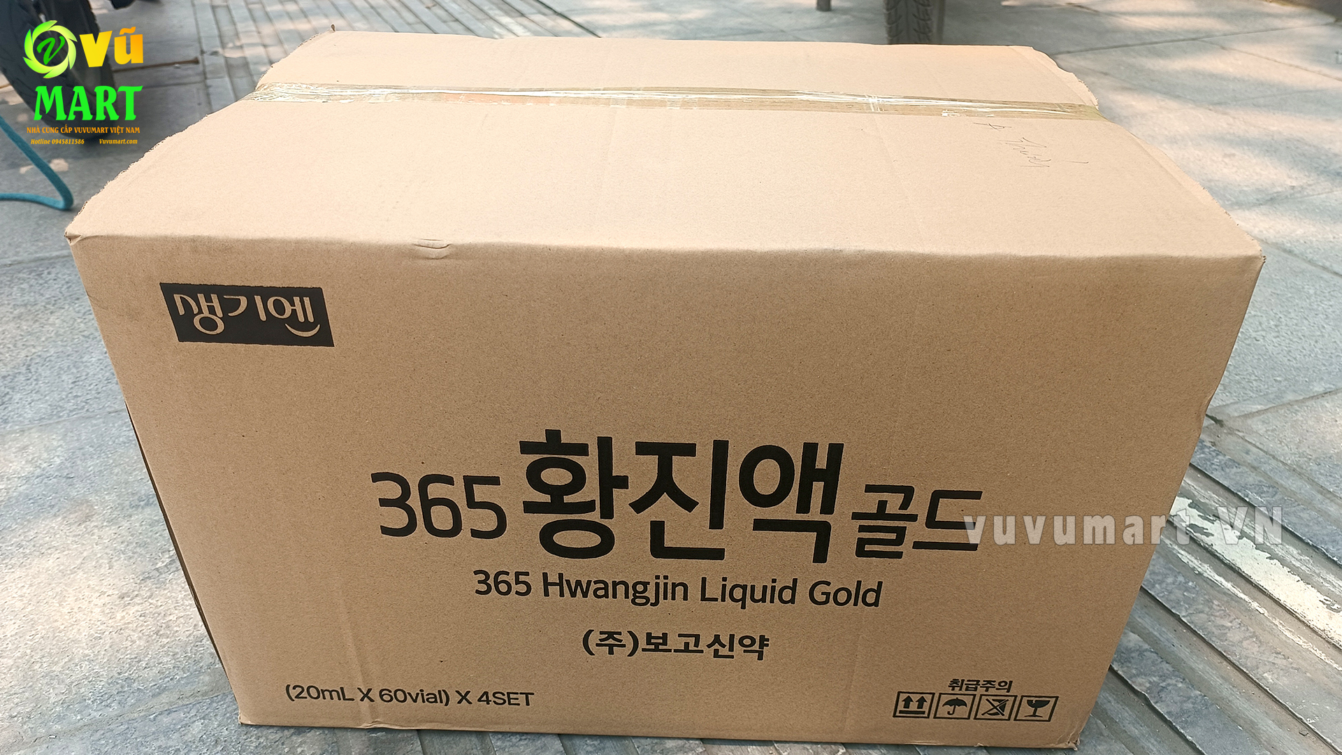 Tinh Chất Đông Trùng Hạ Thảo 365 Hwangjin Liquid Gold Từ Hàn Quốc 60 Ống; Tinh Chất Đông Trùng Hạ Thảo 365 Hwangjin Liquid Gold - Bổ Dược Tăng Lực Từ Hàn Quốc; Tinh Chất Hồng Sâm Đông Trùng Hạ Thảo Hai Con Hổ Cheonsim Hwangje Liquid Hàn Quốc (60 Ống x 20ml)