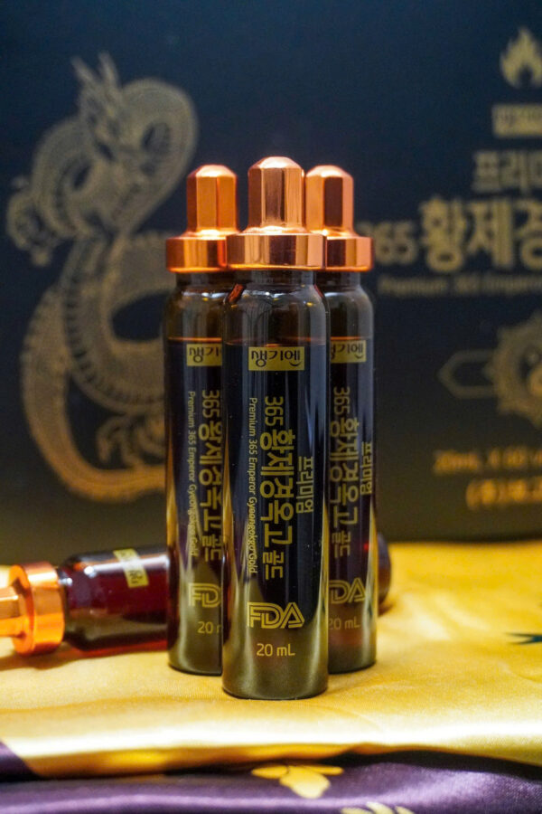 Tinh Chất Đông Trùng Hạ Thảo 365 Hwangjin Liquid Gold Từ Hàn Quốc 60 Ống; Tinh Chất Đông Trùng Hạ Thảo 365 Hwangjin Liquid Gold - Bổ Dược Tăng Lực Từ Hàn Quốc; Tinh Chất Hồng Sâm Đông Trùng Hạ Thảo Hai Con Hổ Cheonsim Hwangje Liquid Hàn Quốc (60 Ống x 20ml)