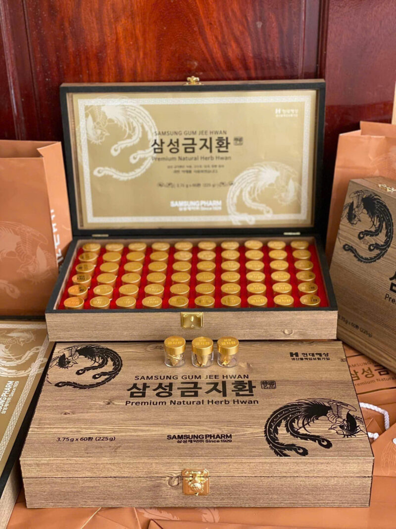 [ Mua Nhiều ] An Cung ngưu hoàng hoàn giá rẻ SamSung Gum Jee Hwan Hộp Gỗ 60 Viên Hàn Quốc - Hoạt Huyết Dưỡng Não, Ngừa Tai Biến.jpg