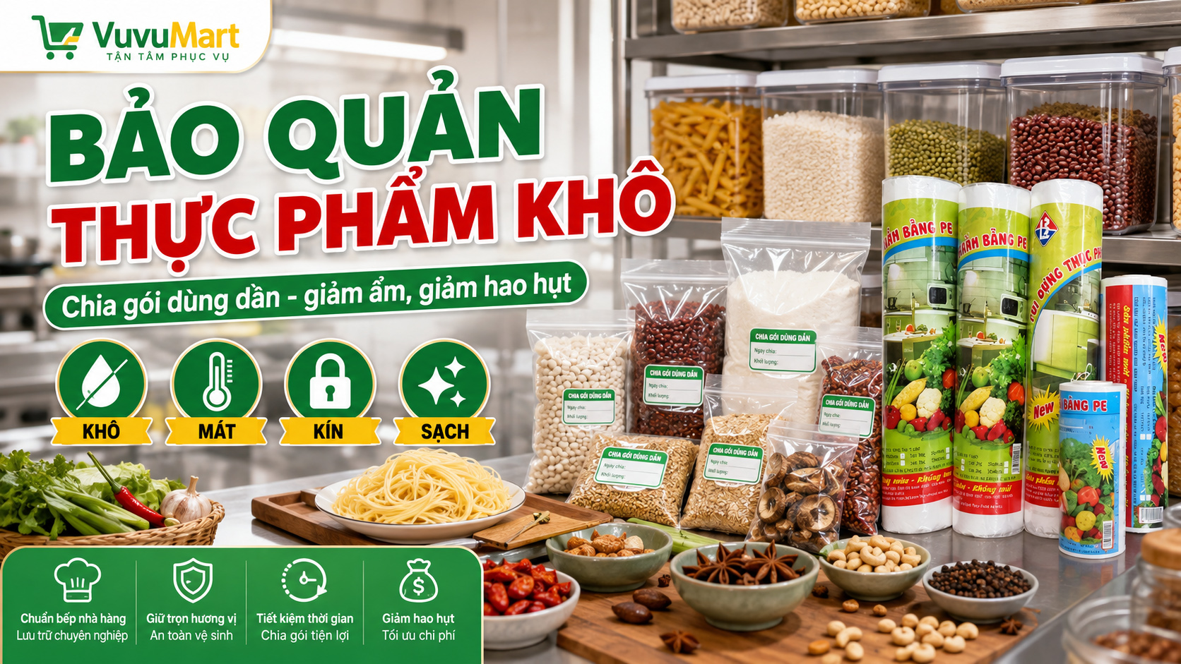 Bảo Quản Thực Phẩm Khô: Chia Gói Dùng Dần, Không Mở Cả Bao 45 Bảo Quản Thực Phẩm Khô Chia Gói Dùng Dần, Không Mở Cả Bao
