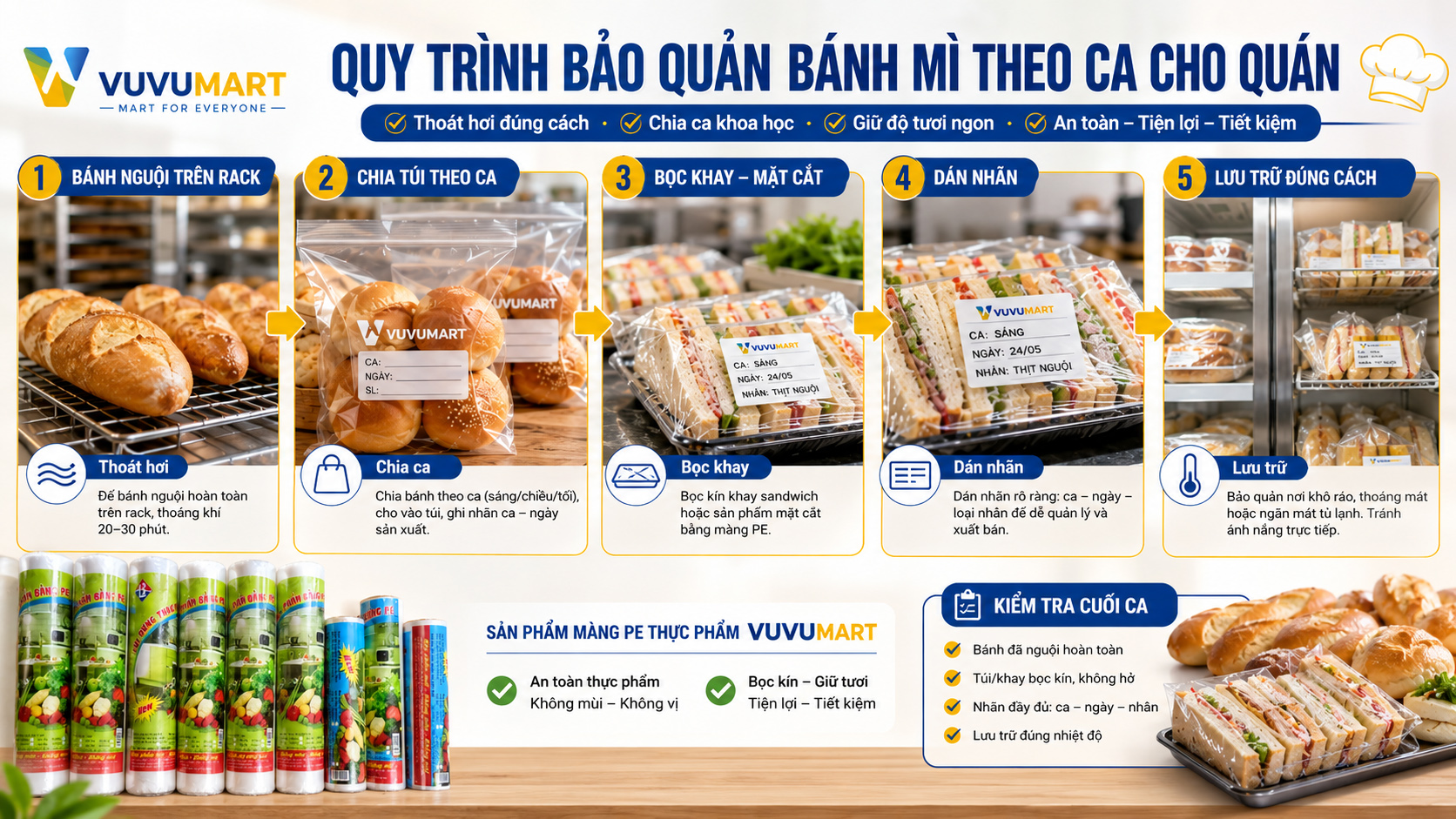 Cách Bảo Quản Bánh Mì Cho Quán: Giữ Vỏ, Giữ Ruột Theo Ca 43 Cách Bảo Quản Bánh Mì Cho Quán Giữ Vỏ, Giữ Ruột Theo Ca