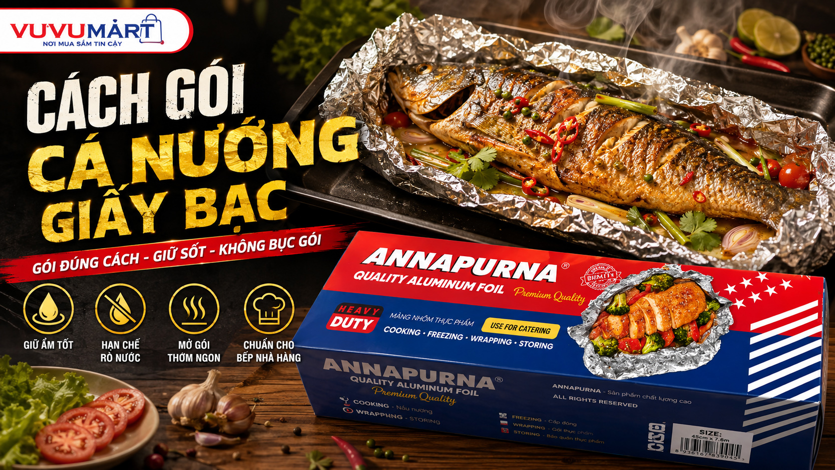 Cách Gói Cá Nướng Giấy Bạc Không Rò Nước: 5 Kiểu Gấp Theo Cỡ Cá 44 Cách Gói Cá Nướng Giấy Bạc Không Rò Nước: 5 Kiểu Gấp Theo Cỡ Cá