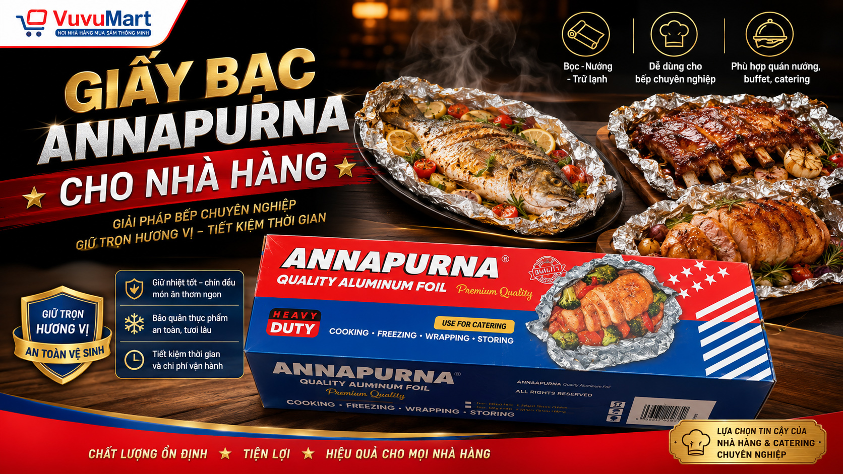 Cuộn Giấy Bạc 5kg: Đừng So Chỉ Theo Cân Nặng, Hãy Tính Mét Vuông Dùng Được 44 Cuộn Giấy Bạc 5kg Đừng So Chỉ Theo Cân Nặng, Hãy Tính Mét Vuông Dùng Được