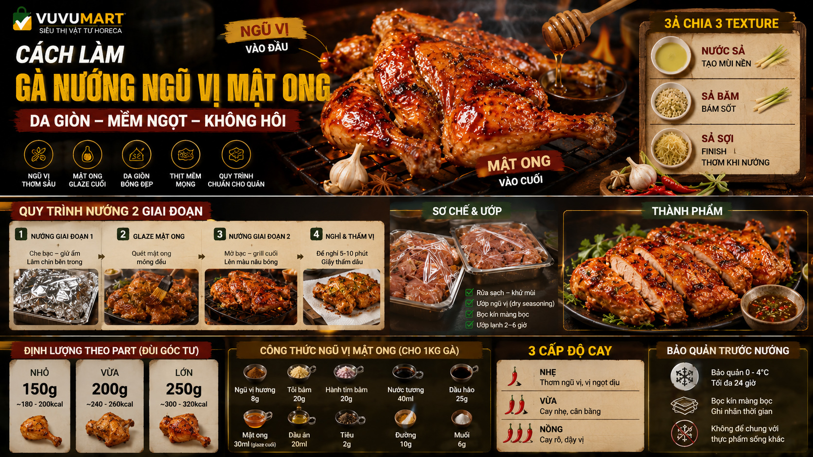 Gà nướng ngũ vị mật ong nâu bóng, da giòn mà thịt vẫn mọng nước 41 Gà nướng ngũ vị mật ong nâu bóng, da giòn mà thịt vẫn mọng nước