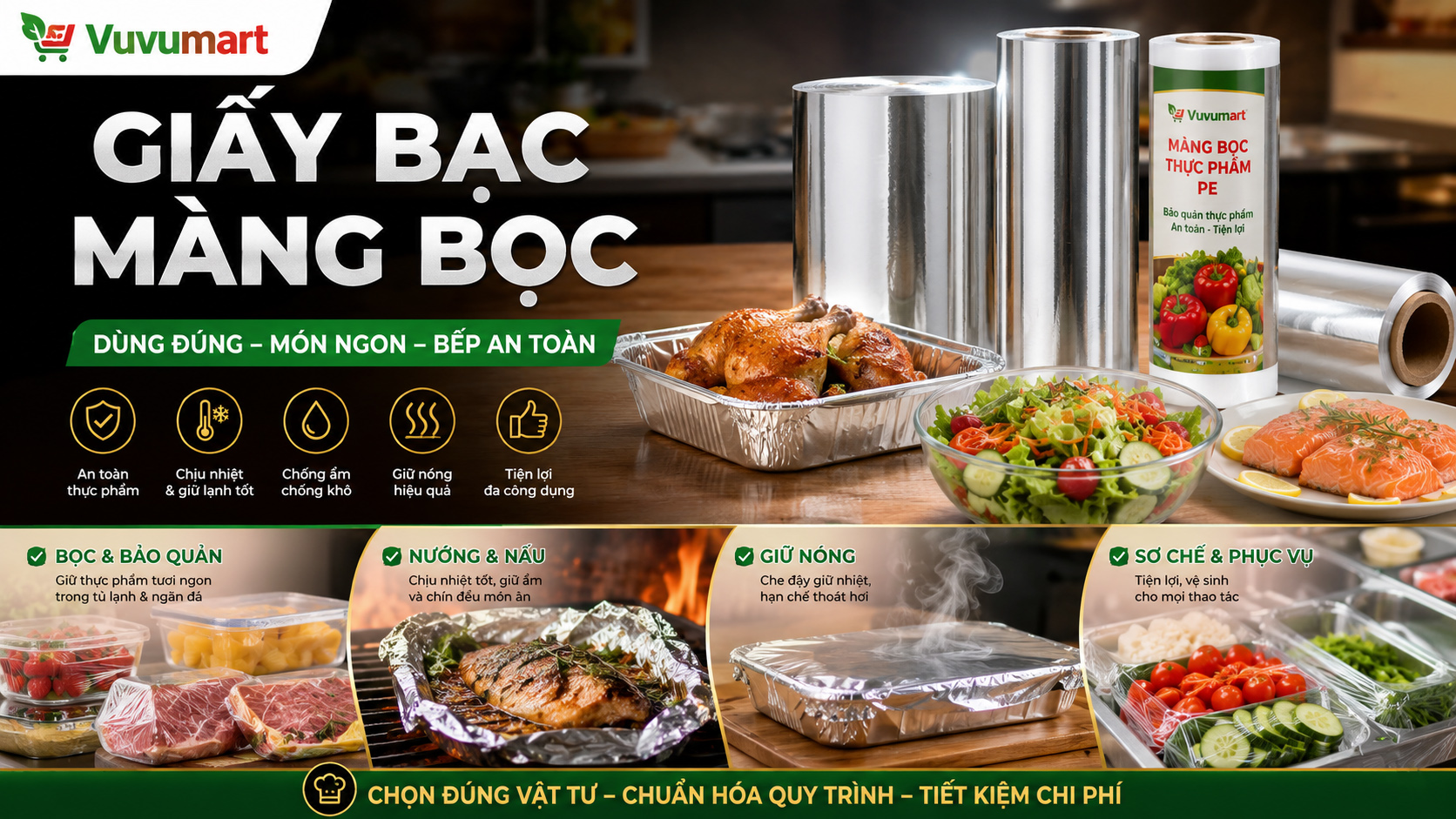 Giấy Bạc Bọc Thực Phẩm Khi Nào Nên Dùng, Khi Nào Nên Chọn Màng Bọc