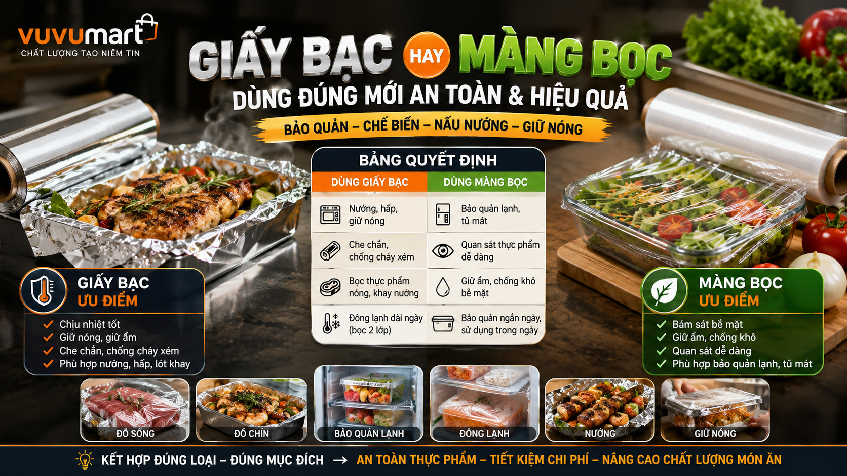 Giấy Bạc Bọc Thực Phẩm: Khi Nào Nên Dùng, Khi Nào Nên Chọn Màng Bọc? 45 Giấy Bạc Bọc Thực Phẩm Khi Nào Nên Dùng, Khi Nào Nên Chọn Màng Bọc