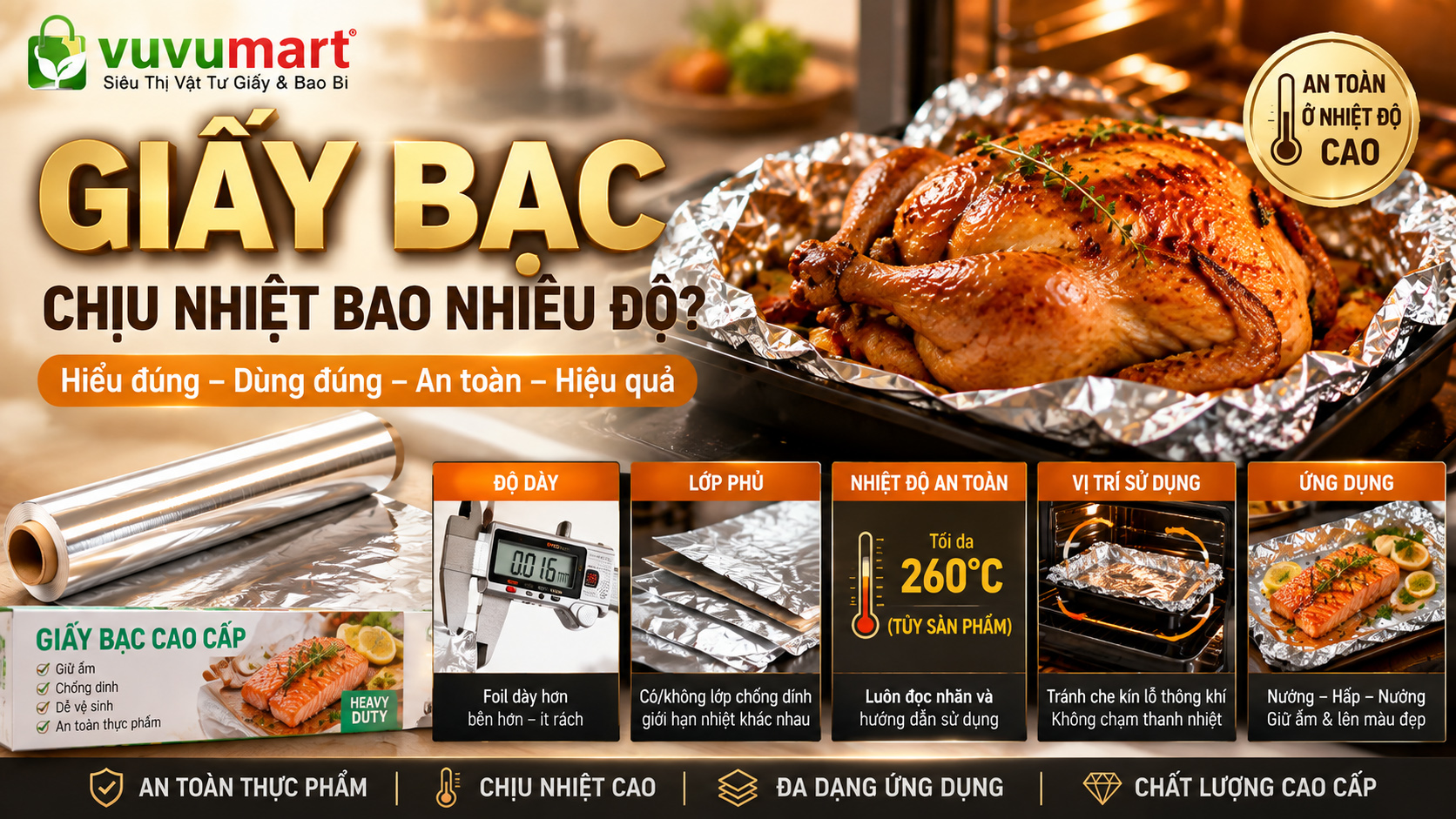 Giấy Bạc Chịu Nhiệt Bao Nhiêu Độ Vì Sao Không Nên Dùng Một Con Số Cho Mọi Cuộn