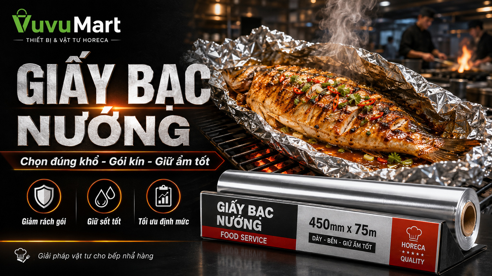 Giấy Bạc Nướng: Chọn Đúng Khổ, Đúng Món, Không Rách Và Không Lãng Phí 43 Giấy Bạc Nướng Chọn Đúng Khổ, Đúng Món, Không Rách Và Không Lãng Phí