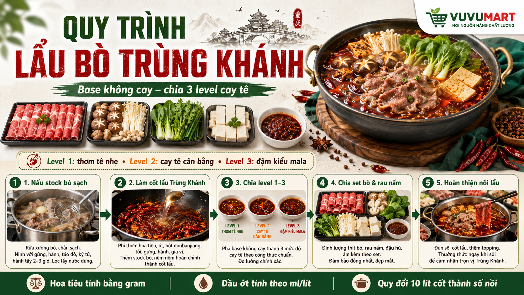 Lẩu bò Trùng Khánh đỏ cay tê, thơm hoa tiêu nhưng vẫn dễ ăn với gia đình Việt 45 Lẩu bò Trùng Khánh đỏ cay tê, thơm hoa tiêu nhưng vẫn dễ ăn với gia đình Việt
