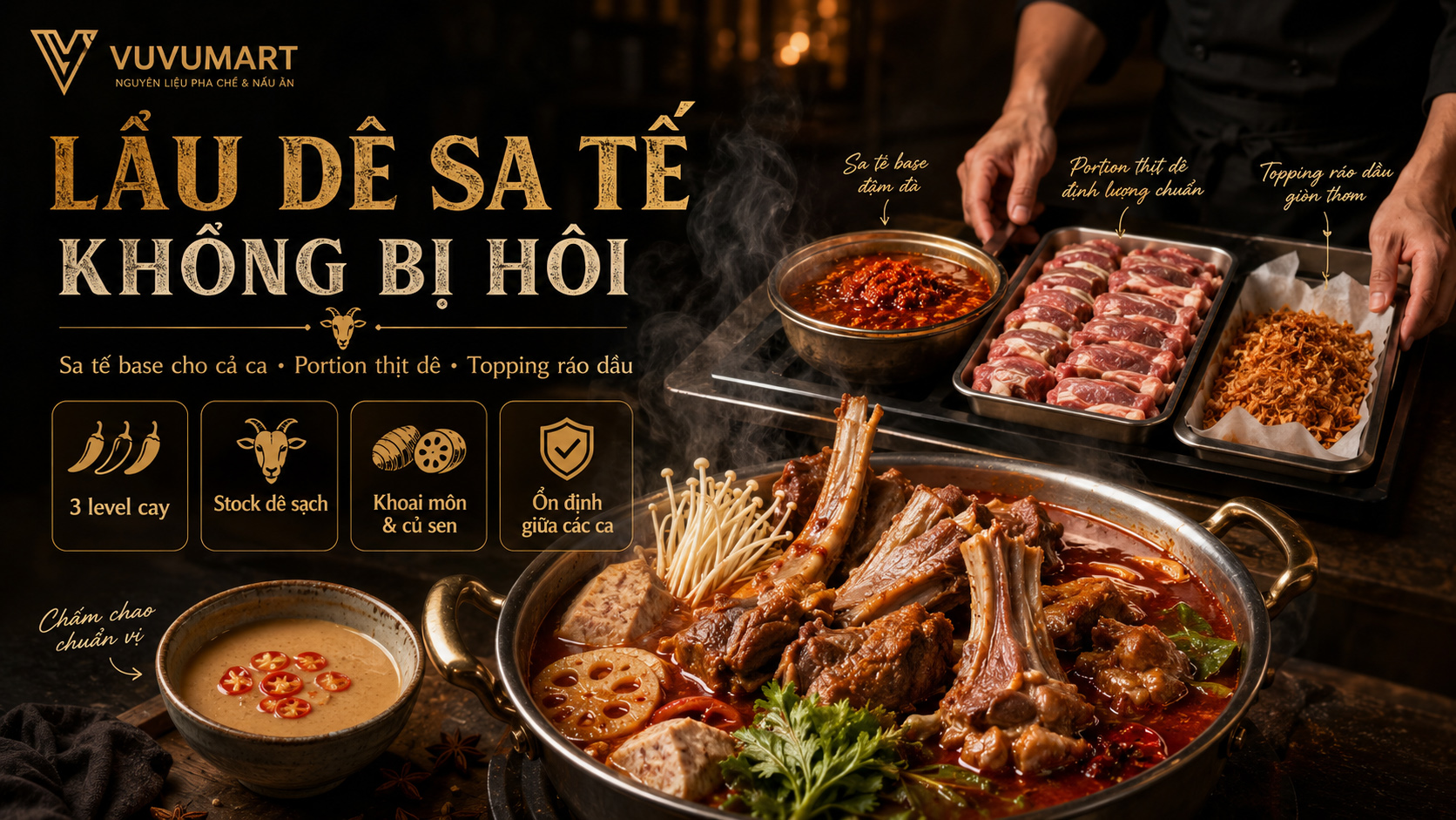 Lẩu dê sa tế đỏ thơm, thịt mềm và cay ấm mà không nổi quá nhiều dầu 46 Lẩu dê sa tế đỏ thơm, thịt mềm và cay ấm mà không nổi quá nhiều dầu