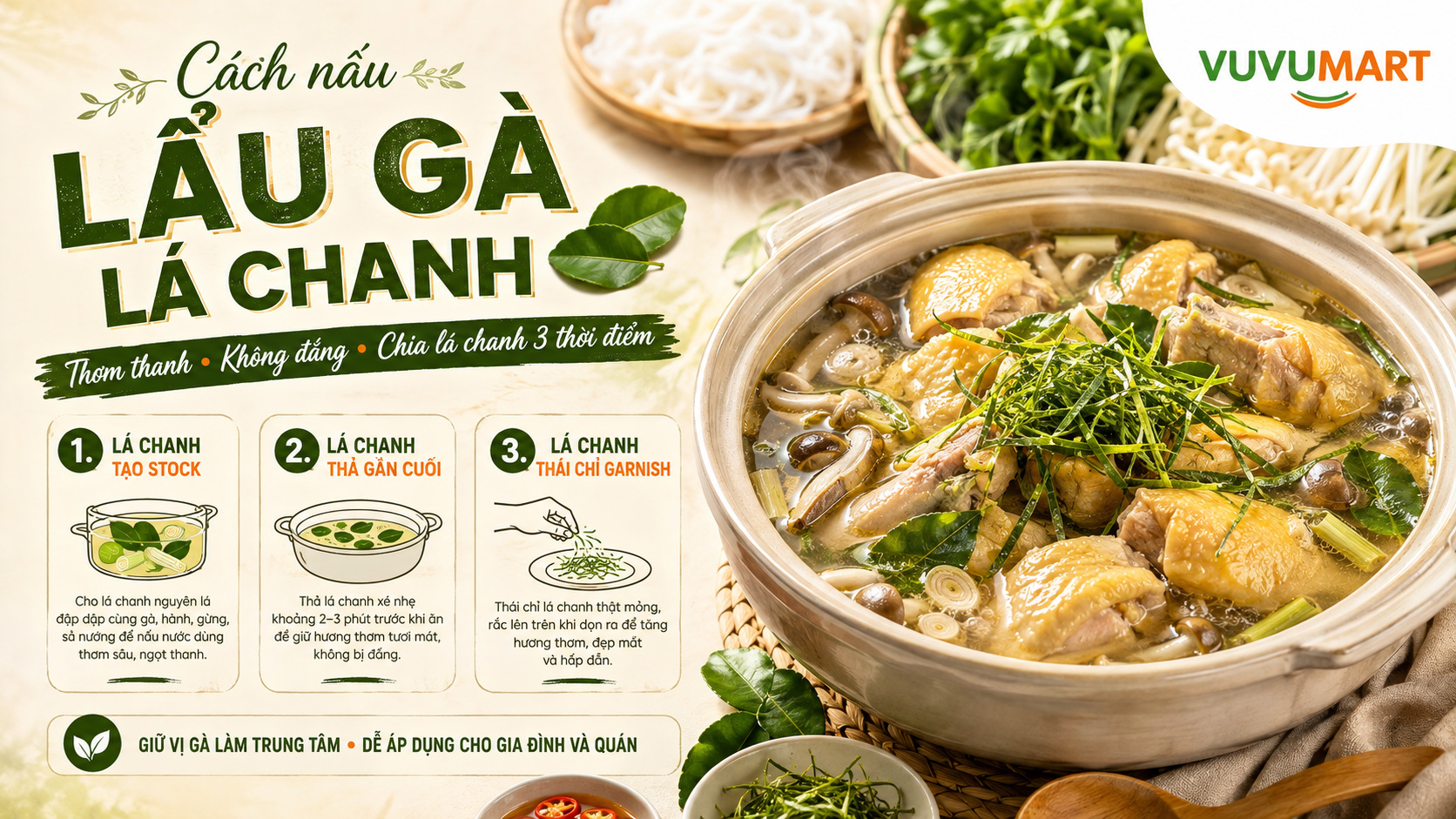 Lẩu gà lá chanh thơm thanh, thịt gà ngọt và nước dùng không bị đắng 44 Lẩu gà lá chanh thơm thanh, thịt gà ngọt và nước dùng không bị đắng