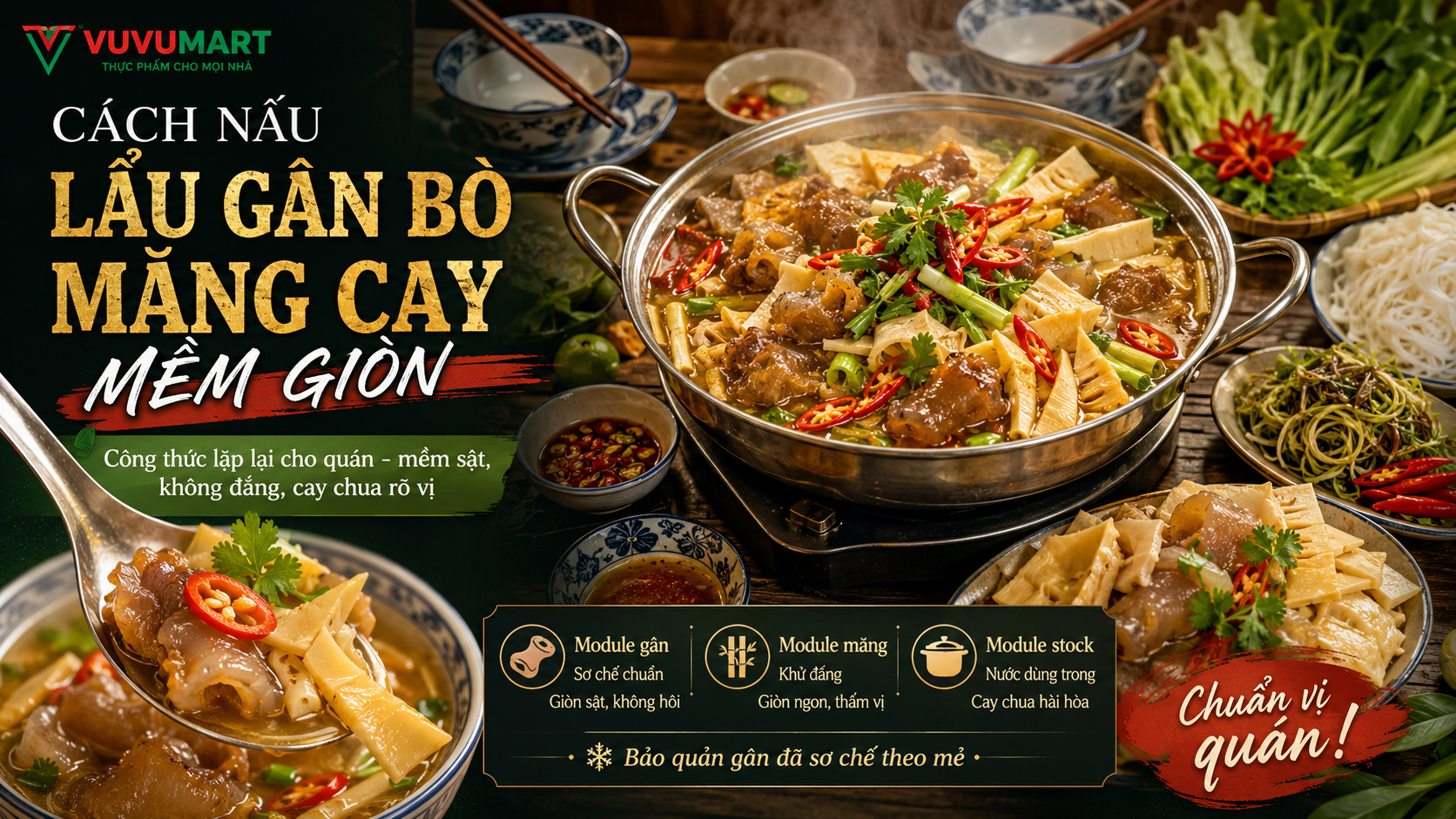 Lẩu gân bò măng cay gân mềm sật, măng giòn và nước lẩu cay chua cuốn vị 44 Lẩu gân bò măng cay gân mềm sật, măng giòn và nước lẩu cay chua cuốn vị