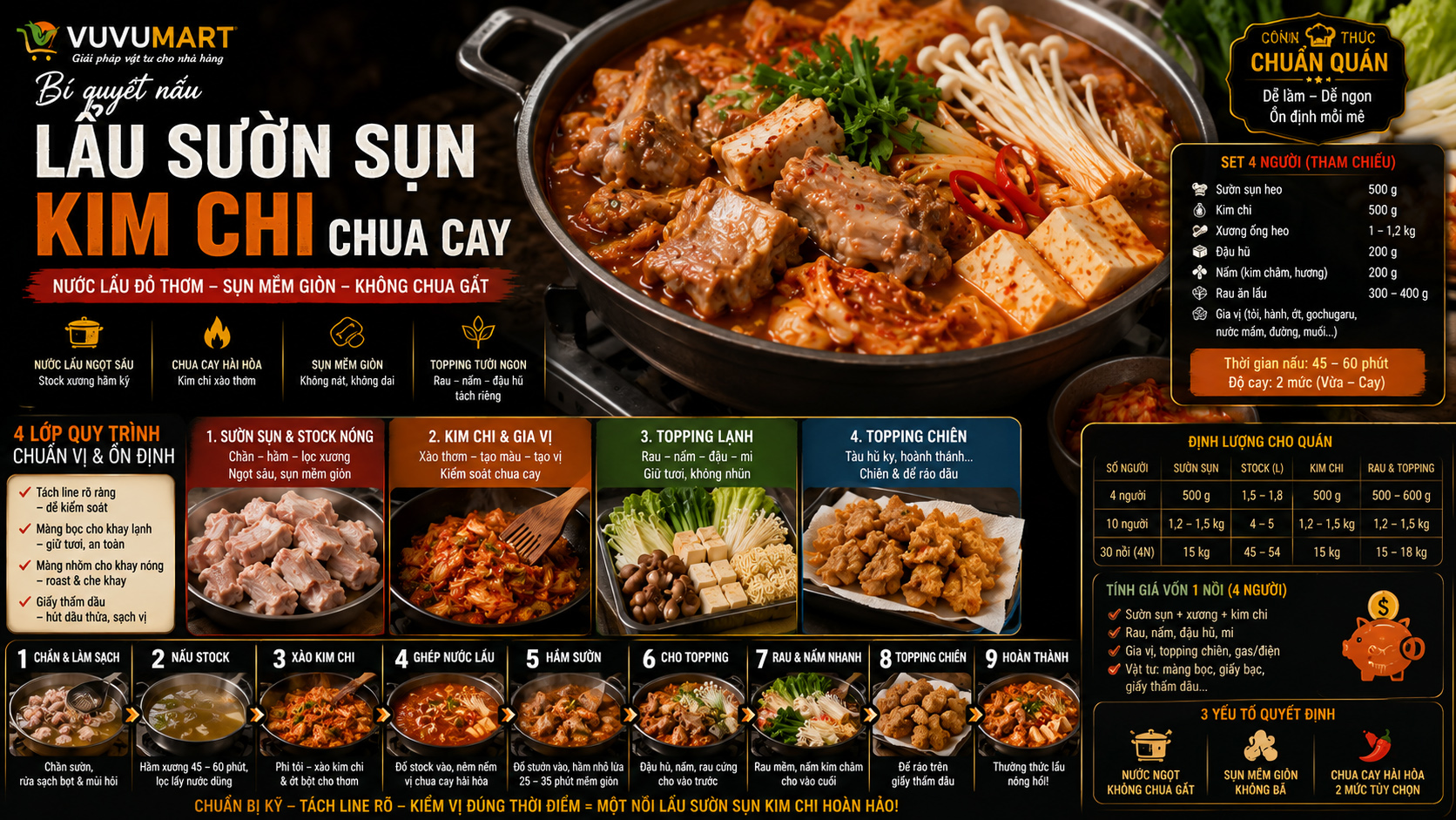 Lẩu sườn sụn kim chi chua cay, sụn giòn mềm và nước lẩu đỏ thơm cực cuốn 46 Lẩu sườn sụn kim chi chua cay, sụn giòn mềm và nước lẩu đỏ thơm cực cuốn