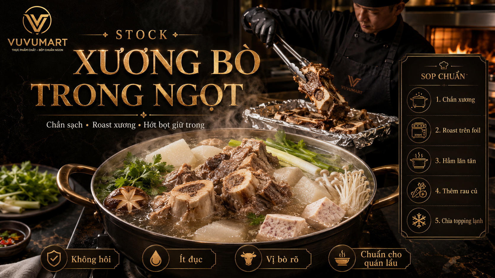 Lẩu xương bò rau củ nước trong ngọt sâu, thơm quế hồi mà không ngấy 43 Lẩu xương bò rau củ nước trong ngọt sâu, thơm quế hồi mà không ngấy
