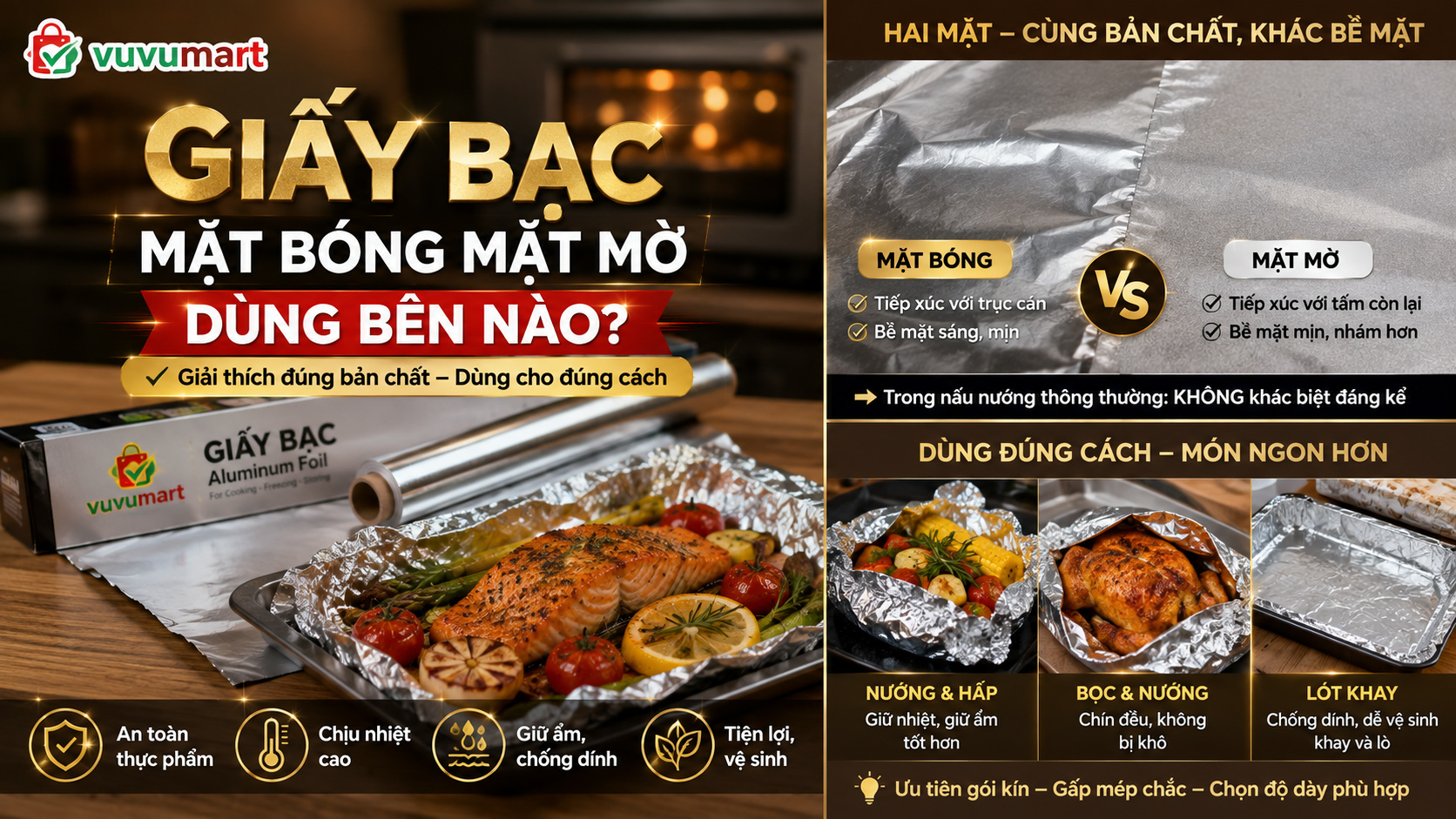 Mặt Bóng Hay Mặt Mờ Của Giấy Bạc Quay Vào Thực Phẩm? Đừng Chọn Theo Mẹo Truyền Miệng 43 Mặt Bóng Hay Mặt Mờ Của Giấy Bạc Quay Vào Thực Phẩm Đừng Chọn Theo Mẹo Truyền Miệng