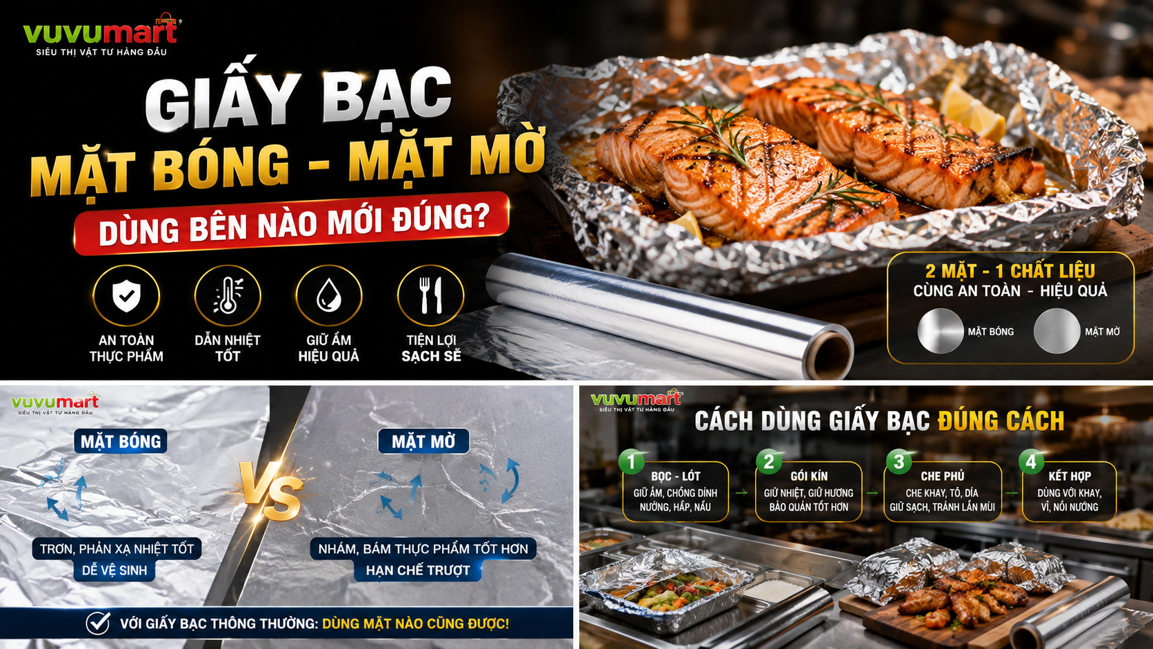 Mặt Bóng Hay Mặt Mờ Của Giấy Bạc Quay Vào Thực Phẩm? Đừng Chọn Theo Mẹo Truyền Miệng 44 Mặt Bóng Hay Mặt Mờ Của Giấy Bạc Quay Vào Thực Phẩm Đừng Chọn Theo Mẹo Truyền Miệng