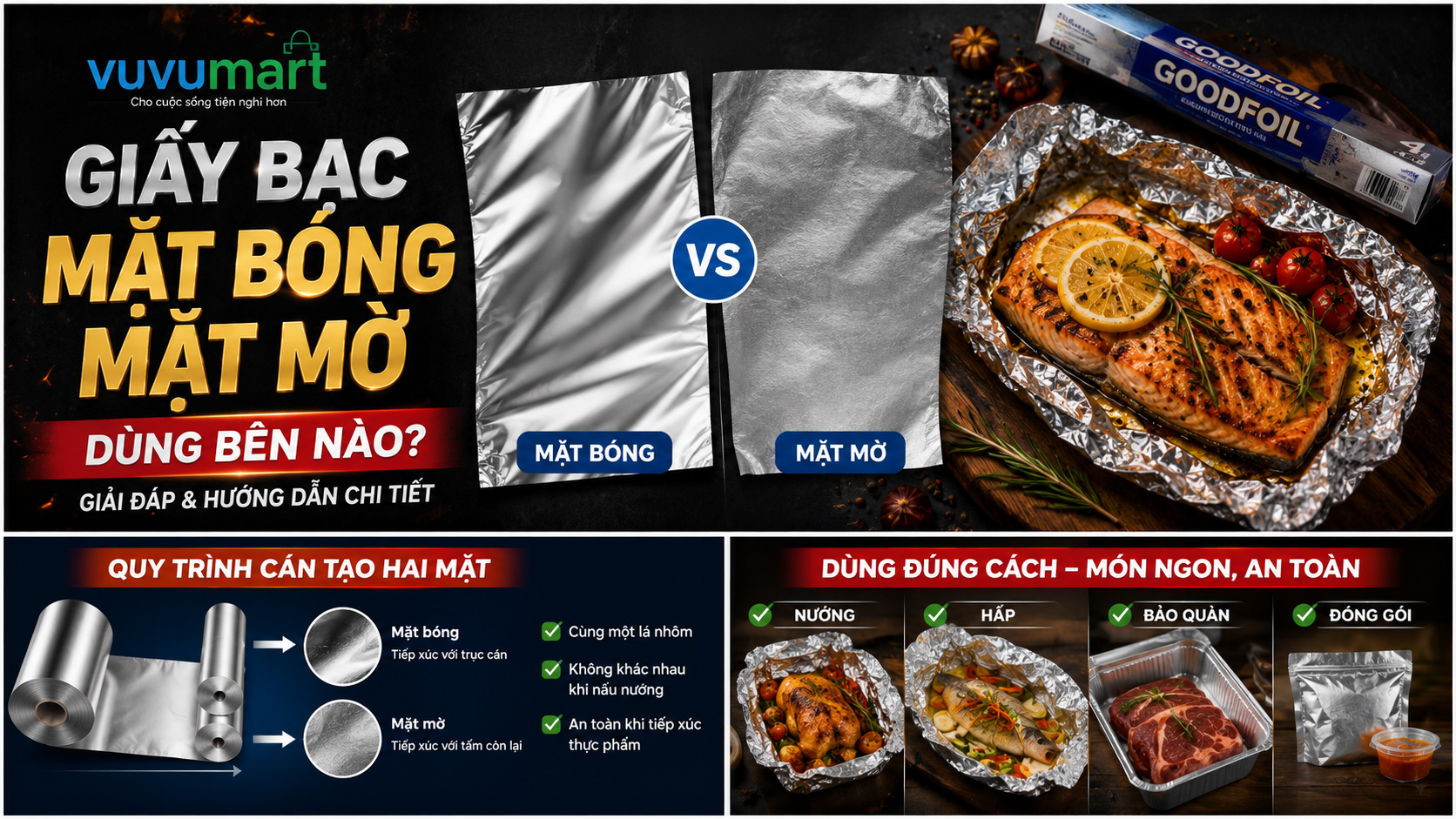 Mặt Bóng Hay Mặt Mờ Của Giấy Bạc Quay Vào Thực Phẩm? Đừng Chọn Theo Mẹo Truyền Miệng 45 Mặt Bóng Hay Mặt Mờ Của Giấy Bạc Quay Vào Thực Phẩm Đừng Chọn Theo Mẹo Truyền Miệng