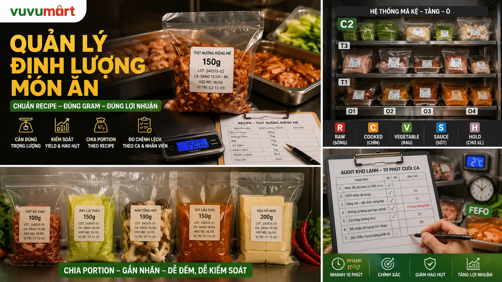 Quản Lý Định Lượng Món Ăn: Từ Recipe Đến Túi Portion 44 Quản Lý Định Lượng Món Ăn Từ Recipe Đến Túi Portion