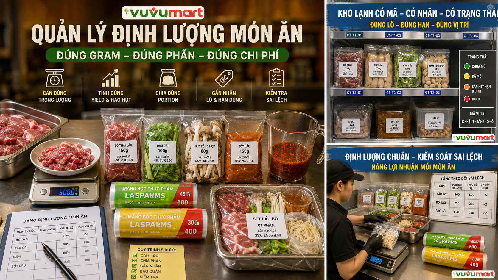 Quản Lý Định Lượng Món Ăn: Từ Recipe Đến Túi Portion 46 Quản Lý Định Lượng Món Ăn Từ Recipe Đến Túi Portion