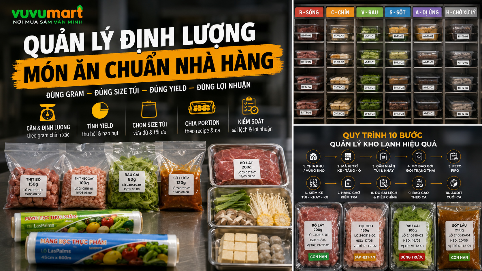 Quản Lý Định Lượng Món Ăn: Từ Recipe Đến Túi Portion 45 Quản Lý Định Lượng Món Ăn Từ Recipe Đến Túi Portion
