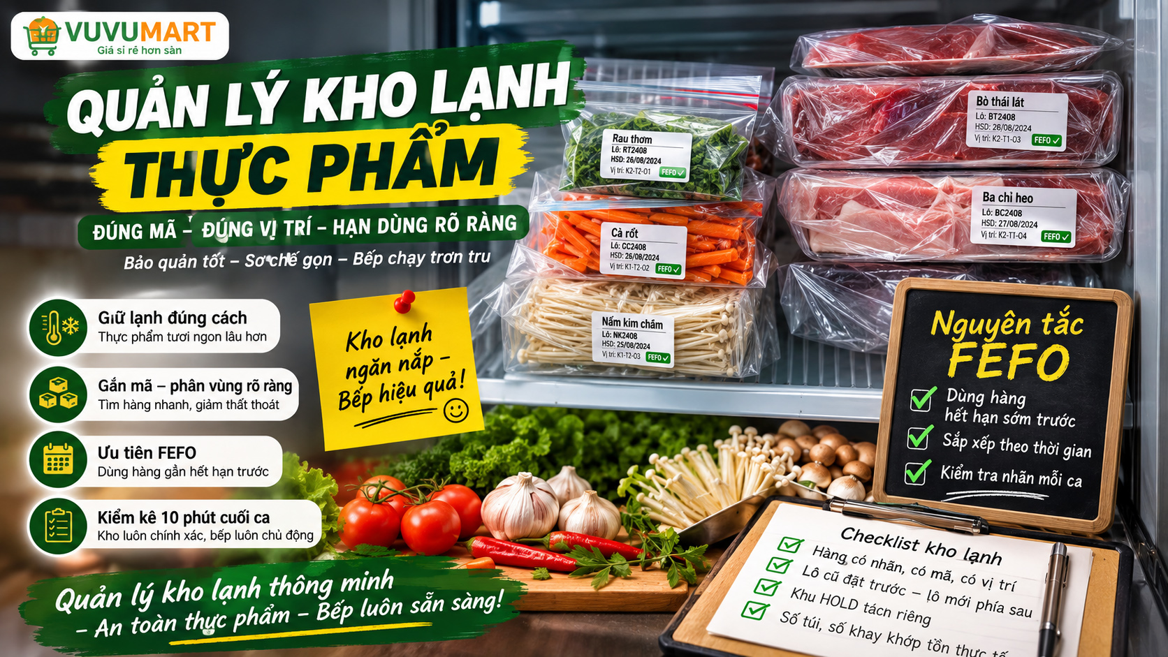 Quản Lý Kho Lạnh Thực Phẩm: Một Nhãn, Một Vị Trí, Một Lần Mở 42 Quản Lý Kho Lạnh Thực Phẩm Một Nhãn, Một Vị Trí, Một Lần Mở