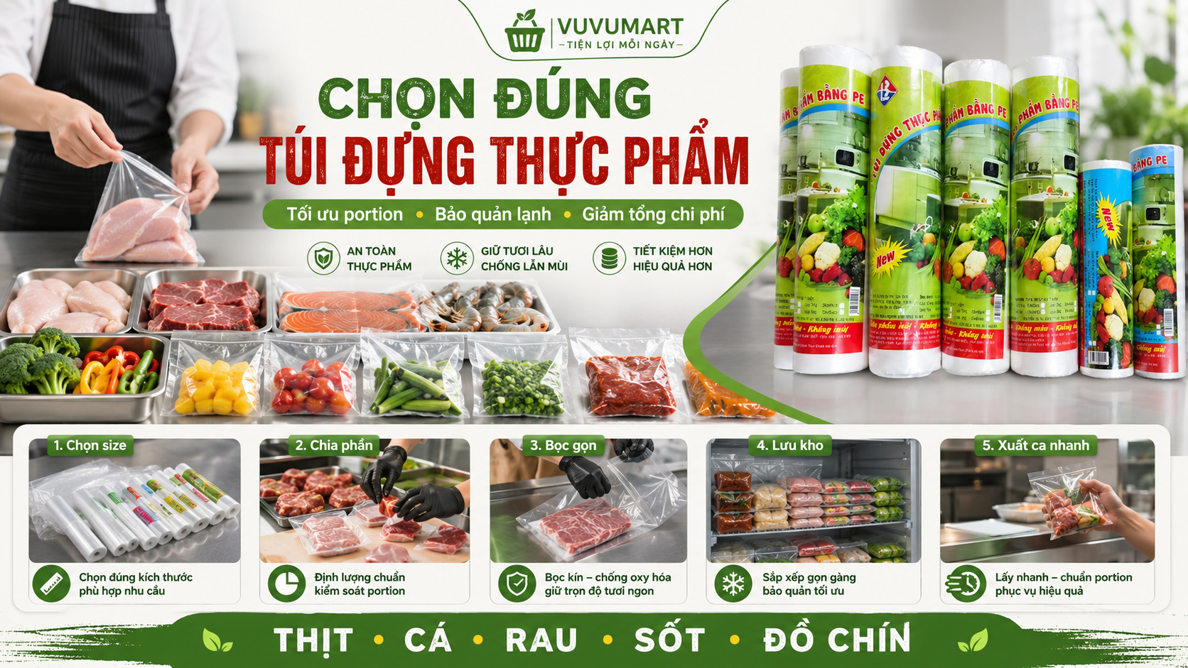 Túi Đựng Thực Phẩm Cho Bếp: 9 Tiêu Chí Mua Sỉ Đúng Loại 43 Túi Đựng Thực Phẩm Cho Bếp 9 Tiêu Chí Mua Sỉ Đúng Loại