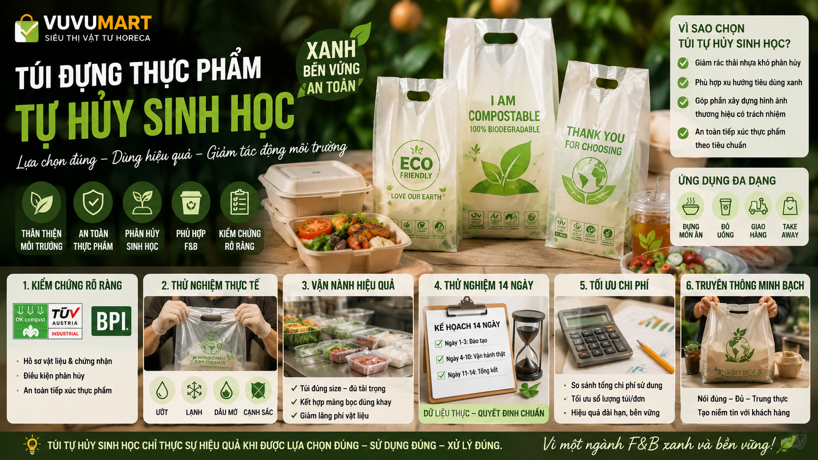 Túi Đựng Thực Phẩm Tự Hủy: Doanh Nghiệp Chọn Thế Nào? 45 Túi Đựng Thực Phẩm Tự Hủy Doanh Nghiệp Chọn Thế Nào