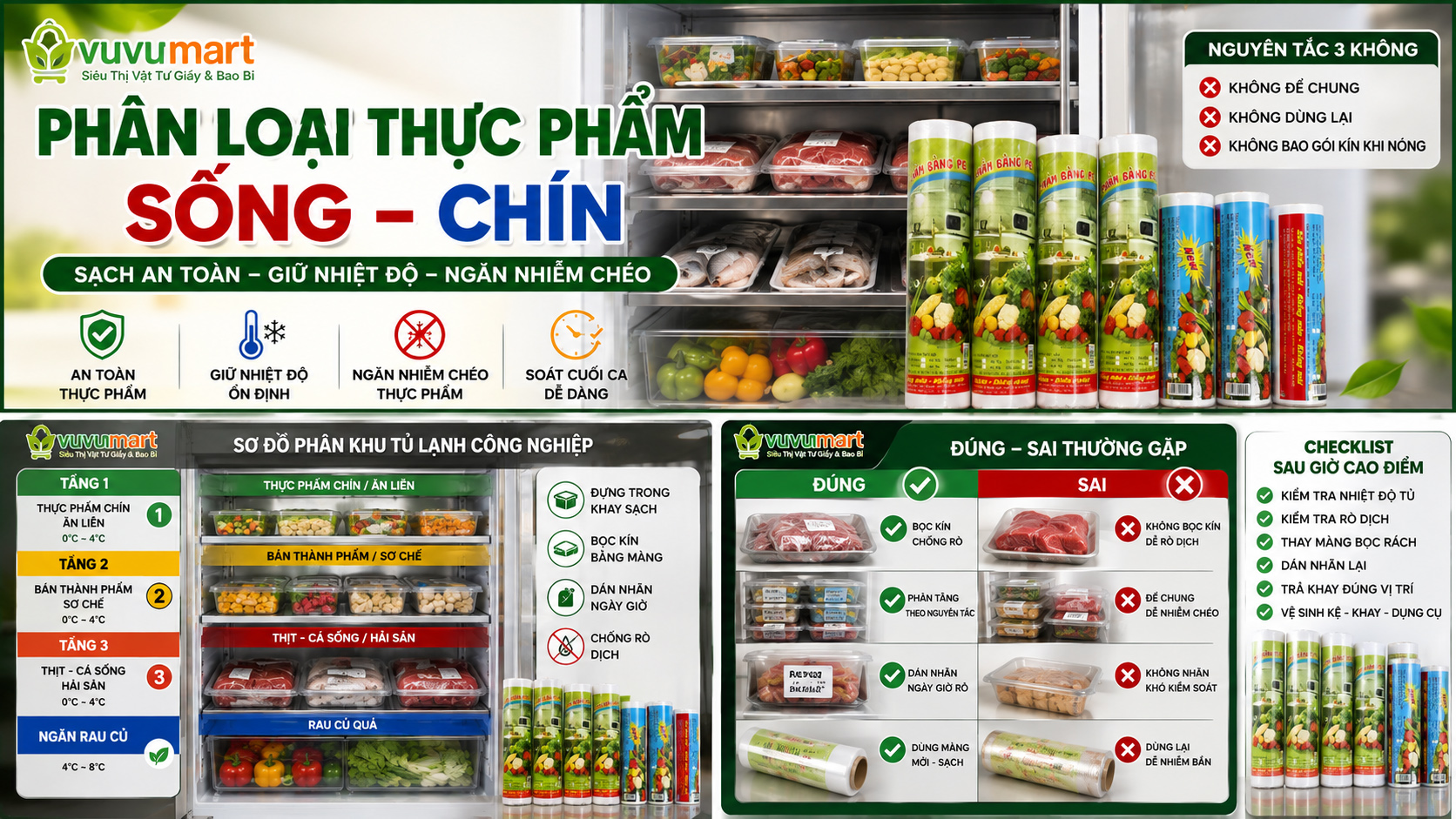 Vệ Sinh Tủ Lạnh Công Nghiệp Dọn Theo Kệ, Không Mất Dấu Lô